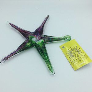 Kitras Art Glass Star Fish Glass Ornament Gift